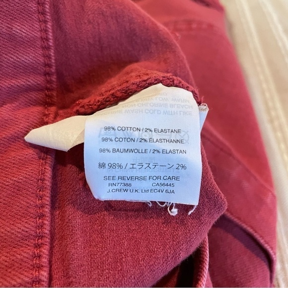 Madewell High Rise Red Denim Shorts: Garment Dyed Edition 25 - Picture 7 of 11